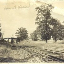 B&O Railroad Tracks, Bridge in Background