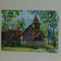 Painting of Tuxedo Methodist Church