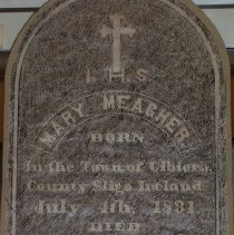 Tombstone Rubbing - Mary Meagher