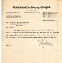 Frelinghuysen Letter 10/23/1926