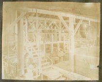 [Group inside Standard cyanide plant, Bodie, circa 1910]