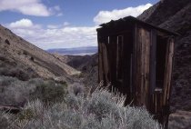 Outhouse and panoramic view