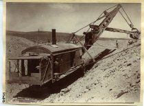 Steam shovel at work east of Wadsworth, Truckee-Carson Reclamation Project