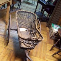 Colby Brothers Willow Wicker Baby Carriage