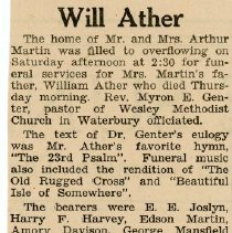 Obituary for Will Ather