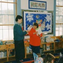 Sally Dain at the Library