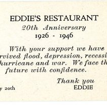 Henderson, E.V., Eddie's Restaurant