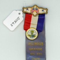 Dillingham Grange Ribbons and Pin for Patron of Husbandry