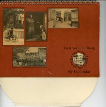 1981 First Vermont Bank Calendar