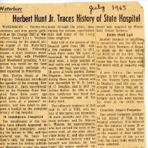 History of Vermont State Hospital