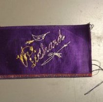 "Richard" Embroidery Bookmark