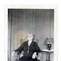 Unknown woman in chair