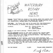 Newsletters - 1-5-70 thru 12-29-70