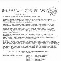 Newsletters -  1-19-1971 thru 12-21-1971