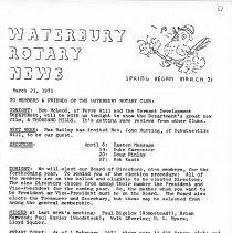 Newsletters -  1-19-1971 thru 12-21-1971