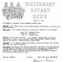 Newsletters -  1-19-1971 thru 12-21-1971