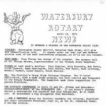 Newsletters -  1-19-1971 thru 12-21-1971