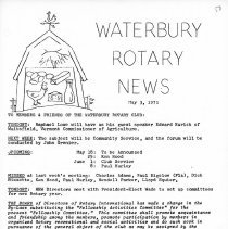 Newsletters -  1-19-1971 thru 12-21-1971