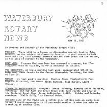 Newsletters -  1-19-1971 thru 12-21-1971