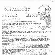Newsletters -  1-19-1971 thru 12-21-1971