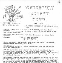 Newsletters -  1-19-1971 thru 12-21-1971