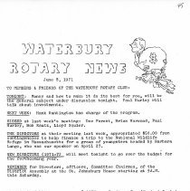 Newsletters -  1-19-1971 thru 12-21-1971