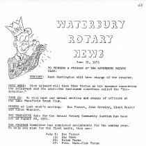 Newsletters -  1-19-1971 thru 12-21-1971