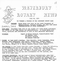 Newsletters -  1-19-1971 thru 12-21-1971