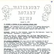 Newsletters -  1-19-1971 thru 12-21-1971