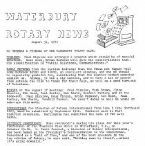 Newsletters -  1-19-1971 thru 12-21-1971