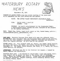 Newsletters -  1-19-1971 thru 12-21-1971