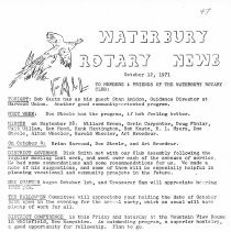 Newsletters -  1-19-1971 thru 12-21-1971