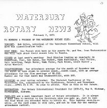 Newsletters -  1-19-1971 thru 12-21-1971