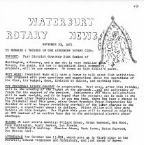 Newsletters -  1-19-1971 thru 12-21-1971