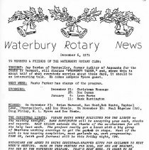 Newsletters -  1-19-1971 thru 12-21-1971