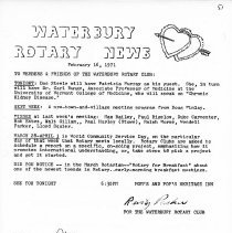 Newsletters -  1-19-1971 thru 12-21-1971
