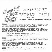 Newsletters 1-4-1972 thru 12-26-1972