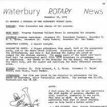 Newsletters 1-4-1972 thru 12-26-1972