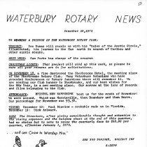 Newsletters 1-4-1972 thru 12-26-1972