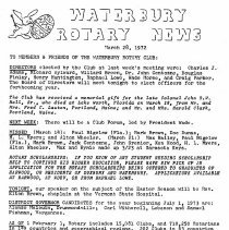 Newsletters 1-4-1972 thru 12-26-1972