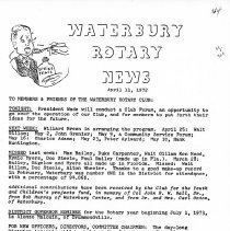 Newsletters 1-4-1972 thru 12-26-1972