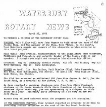 Newsletters 1-4-1972 thru 12-26-1972