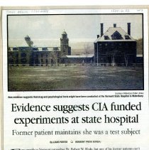 Evidence Suggests CIA Funded Experiments at State Hospital