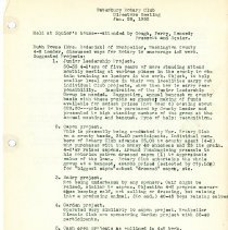 Directors Mtg Notes - 1952