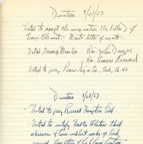 Director Mtg Notes - 1953