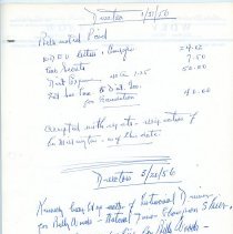 Directors Mtg Notes - 1956