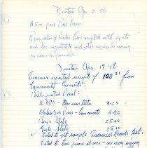 Directors Mtg Notes - 1956