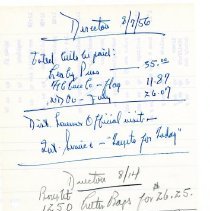 Directors Mtg Notes - 1956