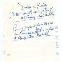 Directors Mtg Notes - 1956