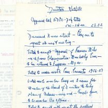Directors Mtg Notes - 1956